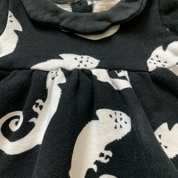 Quinn and Fox Dress Fleece Black White Chameleon - Picture 4 of 8